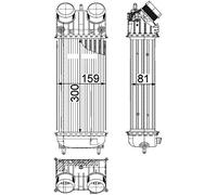 MAHLE ORIGINAL CI 418 000P Intercooler
