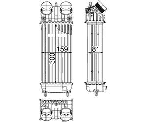 MAHLE ORIGINAL CI 418 000P Intercooler