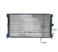 MAHLE CR 1532 000S Radiador, refrigeración del motor