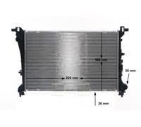 MAHLE ORIGINAL CR 1664 000S Radiador, refrigeración del motor