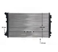 MAHLE ORIGINAL CR 2054 001S Radiador, refrigeración del motor