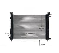 MAHLE ORIGINAL CR 2166 001S Radiador, refrigeración del motor