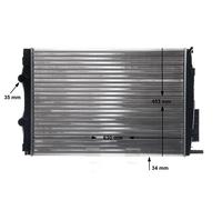 MAHLE ORIGINAL CR 22 001S Radiador, refrigeración del motor