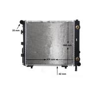 MAHLE CR 256 000S - Refrigerador de refrigerante BEHR