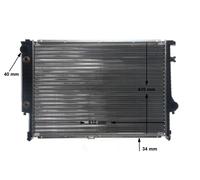 MAHLE ORIGINAL CR 326 001S Radiador, refrigeración del motor