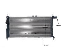 MAHLE ORIGINAL CR 441 000S Radiador, refrigeración del motor