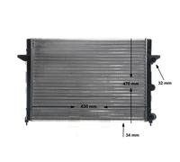 MAHLE ORIGINAL CR 640 000S Radiador, refrigeración del motor