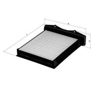 MAHLE ORIGINAL LA 360 Filtro de habitáculo para LAND ROVER Freelander SUV (L314)