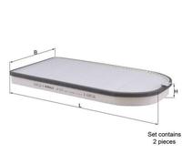 MAHLE ORIGINAL LA 613/S Filtro de habitáculo para BMW 7 (E38) Filtro de