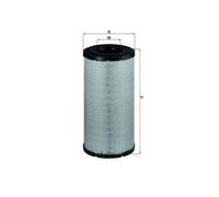 MAHLE ORIGINAL LX 1775 Filtro de aire para STEYR CVT para FENDT Farmer