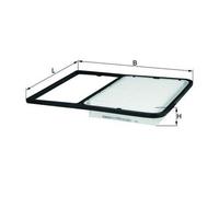 MAHLE ORIGINAL LX 2029 Filtro de aire para TOYOTA bB II (QNC2)