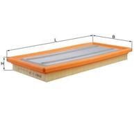 MAHLE ORIGINAL LX 261 Filtro de aire para PORSCHE 911 911 Targa 911 Cabriolet