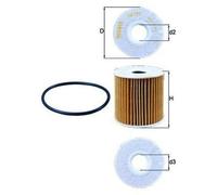 MAHLE ORIGINAL OX 192D Filtro de aceite Filtro de aceite motor