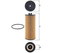 MAHLE OX 174D Filtro de aceite Filtro de aceite motor para TERBERG-BENSCHOP RT