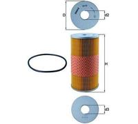 MAHLE OX 55D Filtro de aceite Filtro de aceite motor para MAN F90 para DAF SB