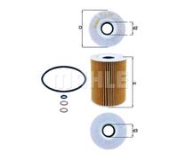 Mahle OX254D2 Filtro De Aceite Para BMW E60 E61 M5 V10