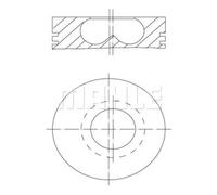 MAHLE Pistón Compatible Para Iveco Renault Trucks Daily II Pritsche/Fahrgestell