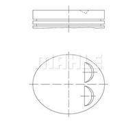 MAHLE Pistón Compatible Para Peugeot Citroën 106 II 1 1.6 S16 Saxo S0 S1