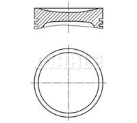 MAHLE Pistón Compatible Para Smart Cabrio 450 0.7 0.6 Fortwo