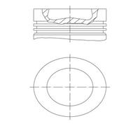 MAHLE Pistón Compatible Para VW Audi Passat Variant 365 2.0 TDI 5N SAB SAJ 5K1