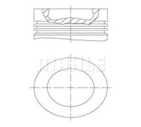 MAHLE Pistón Compatible Para VW Audi Passat Variant 365 2.0 TDI 5N SAB SAJ 5K1