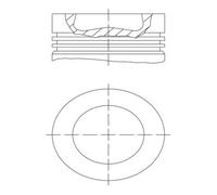 MAHLE Pistón Compatible Para VW Audi Passat Variant 365 2.0 TDI 5N SAB SAJ 5K1