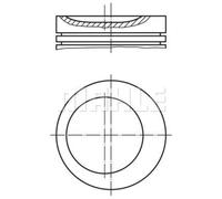 MAHLE Pistón Para BMW 3 Series Cabriolet 318i Estañado