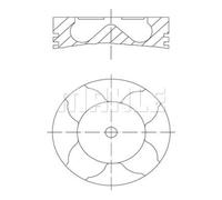MAHLE Pistones Para Opel Astra G Caravan F35 2.0 Di Zafira A F75 F48 F08 31