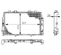 MAHLE Radiador De Agua Para Peugeot 306 Cabriolet Mercedes S-Klasse 7D N3