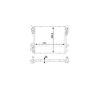 MAHLE Radiador refrigeración del motor Ancho de red 500mm Longitud de red 570mm Profundidad de red 26mm CR 1200 000S