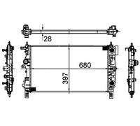 MAHLE Radiador Refrigerante Compatible Para Opel Astra J Caravan