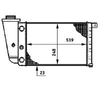MAHLE Radiador Refrigerante Motorizado Para Fiat Panda Lancia Y10 141 141A 156