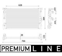 MAHLE Radiador Refrigerante Para BMW Serie 7 8 Coupe G11 G12 G15 F92 G16