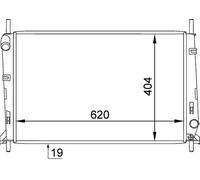 MAHLE Radiador Refrigerante Para Ford Mondeo I Turnier BNP BAP EC