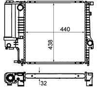 MAHLE Refrigerador CR 330 000S