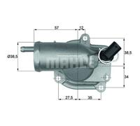 Mahle Termostato Refrigerante 87°C Para Mercedes-Benz E-Class T-Model TH 10 87