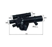 MAHLE Aftermarket Termostato, refrigerante para RENAULT: MÃ©gane, ScÃ©nic (Ref: TI 243 89)