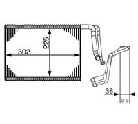 MAHLE Vaporizador Acondicionado para BMW 1er F20 F21 3er Touring F31 F30 F80