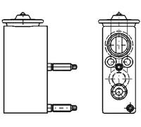 MAHLE Ventilador Expandible Acondicionado R 134a para Citroën C3 II Sc _ DS3 LC