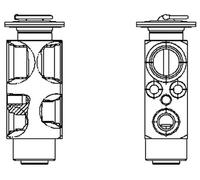 Mahle Original Válvula de expansión para aire acondicionado MAHLE AVE 132 000P para DAF MAN