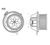 MAHLE Ventilador interior AB 194 000S BEHR