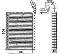 MAHLE Verdampfer, Klimaanlage AE116000S