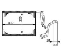MAHLE Verdampfer, Klimaanlage AE143000S