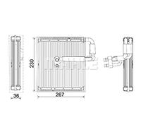 MAHLE Verdampfer, Klimaanlage AE27000P
