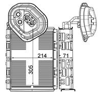 MAHLE Verdampfer, Klimaanlage AE4000P