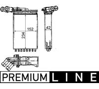 MAHLE Wärmetauscher, Innenraumheizung AH116000P