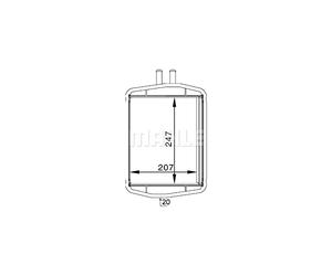 MAHLE Wärmetauscher, Innenraumheizung AH152000S
