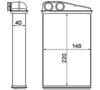 MAHLE Wärmetauscher, Innenraumheizung AH17000S