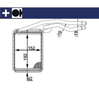 MAHLE Wärmetauscher, Innenraumheizung AH22000S