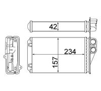 MAHLE Wärmetauscher, Innenraumheizung AH248000S